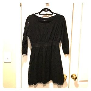 Black lace dress
